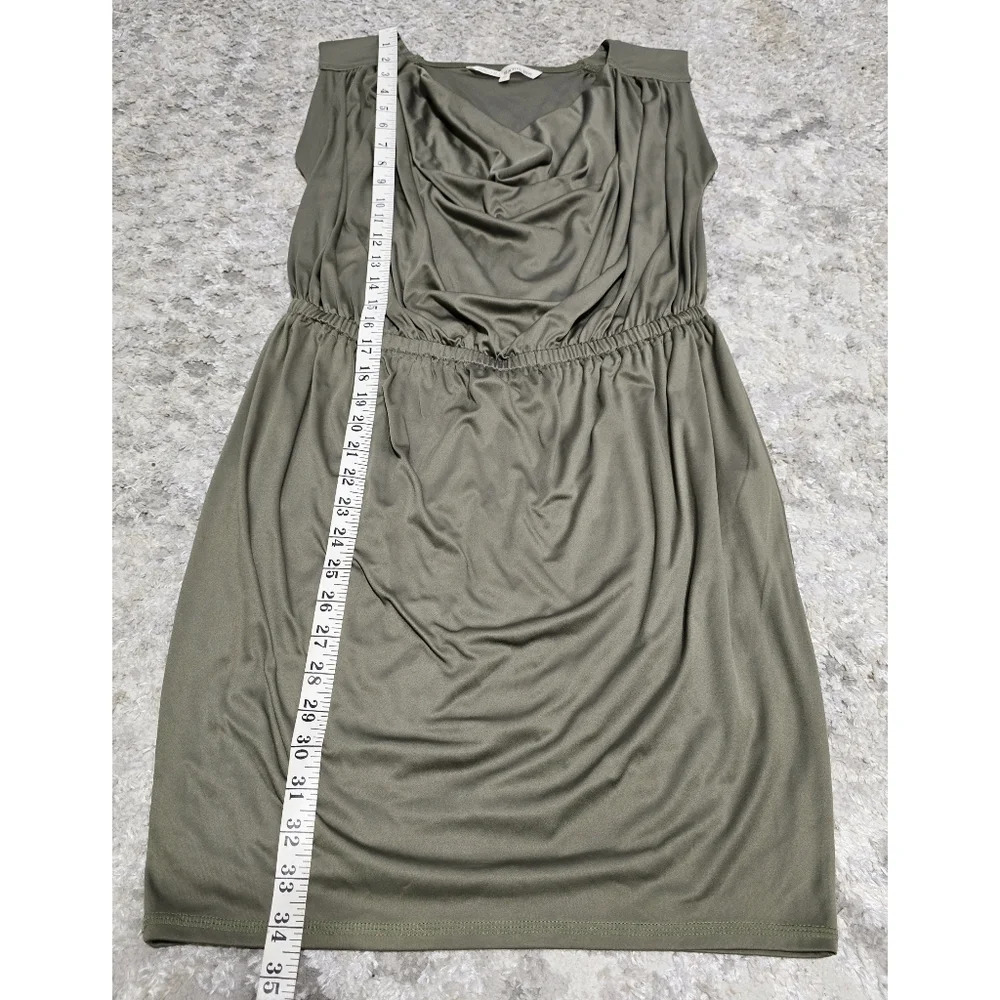 ✨️4/$20. Rachel Roy Loden Sleeveless Blouson Dress, Elastic Waist, Cowl Neck, XS - Picture 10 of 11